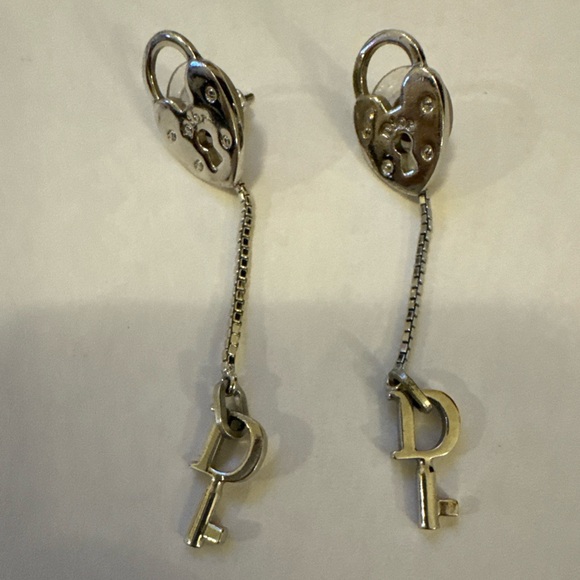 Dior Jewelry - Christian Dior vintage heart and key earrings‎